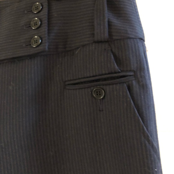 BCBG MaxAzria Navy shadow striped trouser size 0 - Picture 11 of 12